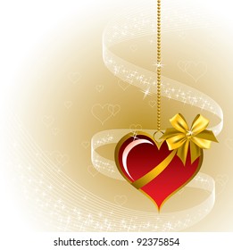 Vector Valentines Background. Abstract Eps10 Illustration.