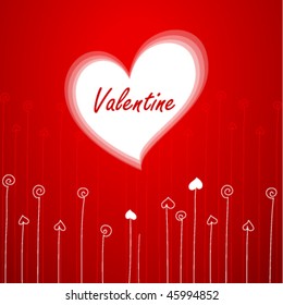 Vector Valentine's background with heart