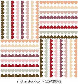 vector valentine's background with hearts
