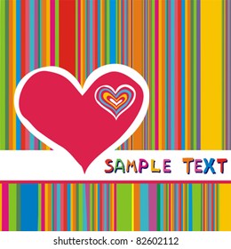  Vector Valentine's background and hearts   place for text 