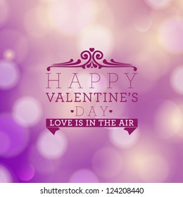 Vector Valentine's card design. Perfect as invitation or announcement.