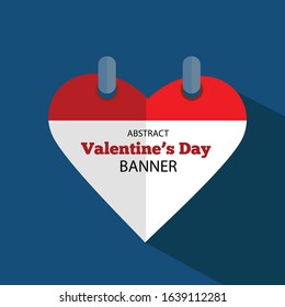 Vector Valentine's day 2020 icon with hearts. VecPS 10 illustration.