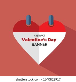 Vector Valentine's day 2020 icon with hearts. VecPS 10 illustration.