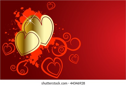 the vector valentines day background
