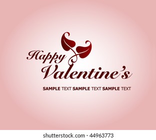 Vector Valentine's Day Background.