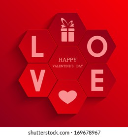 Vector valentines day background. Eps10