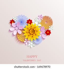 Vector valentines day background. Eps10