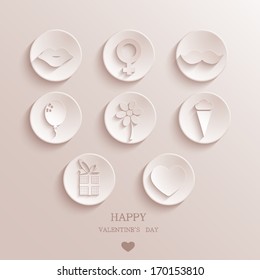 Vector valentines day background. Eps10