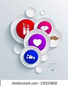Vector valentines day background. Eps10