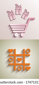 Vector valentines day background. Eps10
