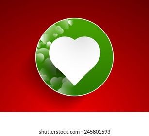 Vector Valentine's day background, heart background bright color design Eps10.