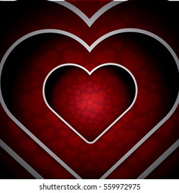 vector valentines day vector background with heart. 