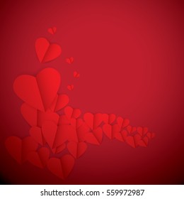 vector valentines day vector background with heart. 