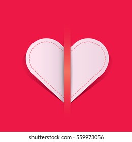 vector valentines day vector background with heart. 