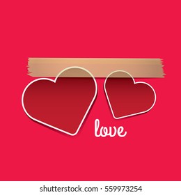 vector valentines day vector background with heart. 
