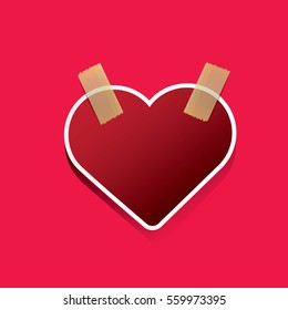vector valentines day vector background with heart. 