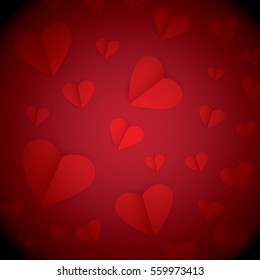vector valentines day vector background with heart. 