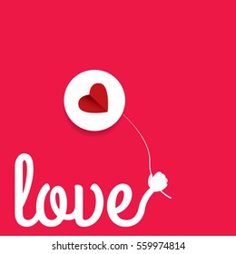 vector valentines day vector background with heart.