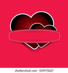 vector valentines day vector background with heart.