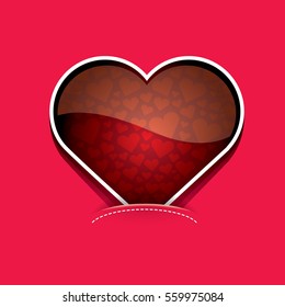 vector valentines day vector background with heart.