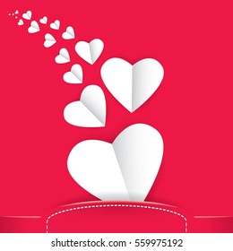 vector valentines day vector background with heart.