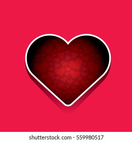 vector valentines day vector background with heart.