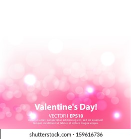 Vector Valentine's day background with hearts. VecPS 10 illustration.