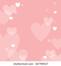 Vector of Valentine's day background with hearts