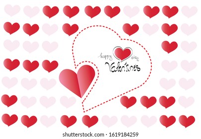 vector valentines day background illustration
