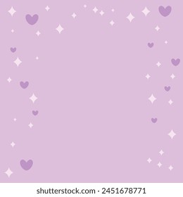 vector valentines day background with purple hearts design.