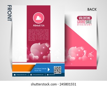 Vector Valentine's day background,or flyer design Eps10.
