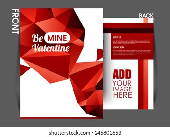 Vector Valentine's day background,or flyer design Eps10.