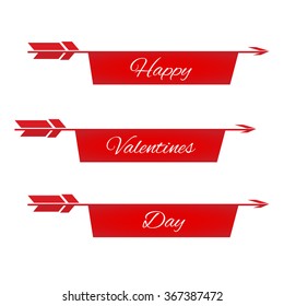 Vector Valentine's Day banners