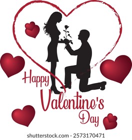 Vector valentines day beautiful heart background card illustration