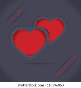 Vector Valentines day card