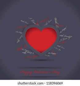 Vector Valentines day card
