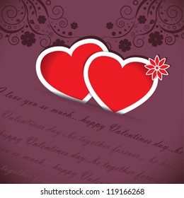 Vector Valentines day card