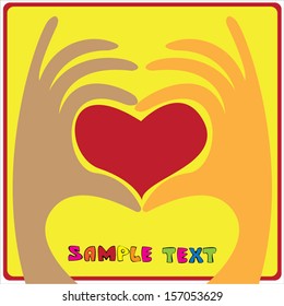 vector valentine's day card