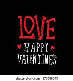 Vector valentine's day card.
