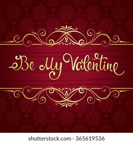 Vector Valentines day card.
