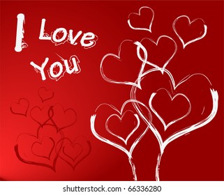 the vector Valentine's Day card