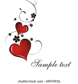 Vector Valentine`s Day card