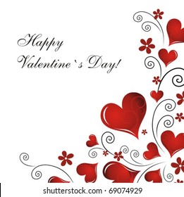 Vector Valentine`s Day card