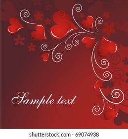 Vector Valentine`s Day card