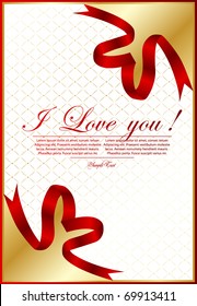 Vector Valentine`s day card