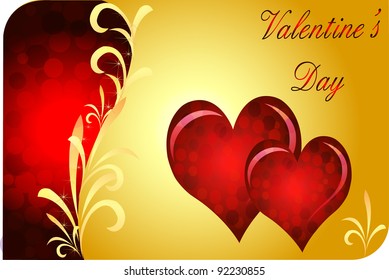 Vector Valentine`s Day card