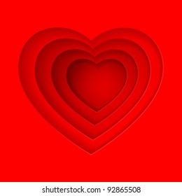 vector valentines day card