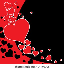 vector valentines day card