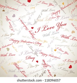 Vector Valentines day card background