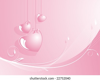 vector Valentine's day card. Or concept idea Collection of a young girl.